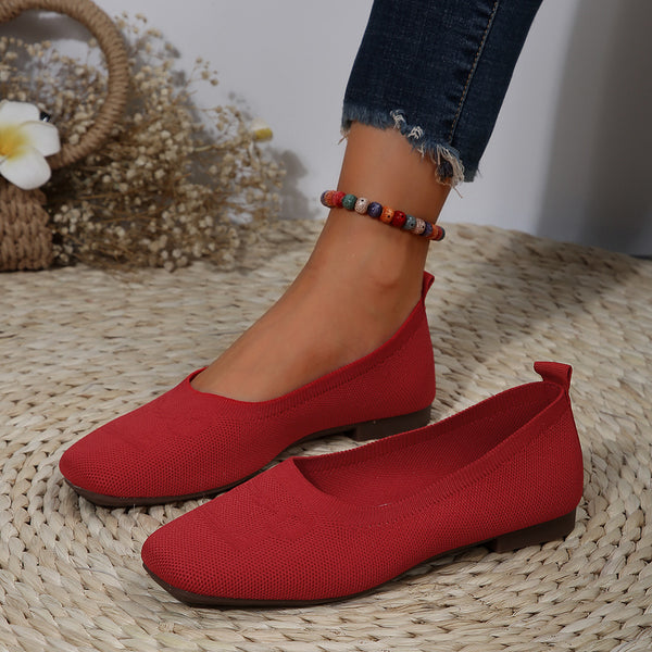 Square Toe Flat Slip-Ons **5 Different colors**