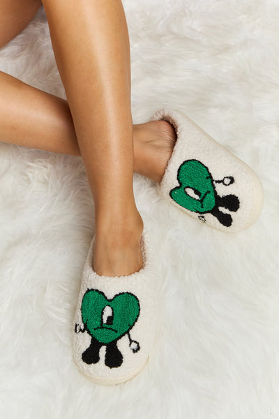 Melody Love Heart Print Plush Slippers **6 colors**