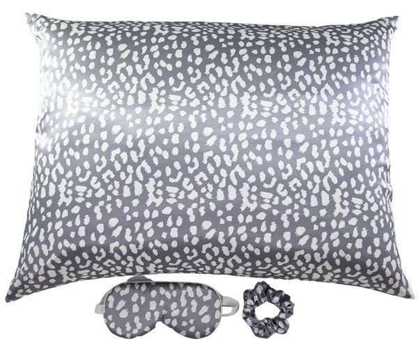 Satin Pillowcase Sleep Mask Scrunchie Gift Set