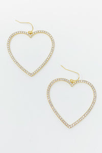 My Precious Heart Earrings, Gold