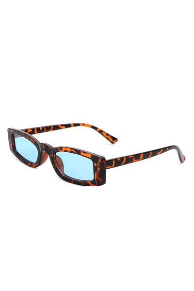 Rectangle Slim Retro Square Sunglasses