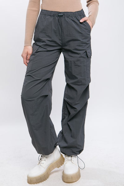 Loose Fit Parachute Cargo Pants **Reduce Price**