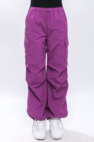 Loose Fit Parachute Cargo Pants **Reduce Price**