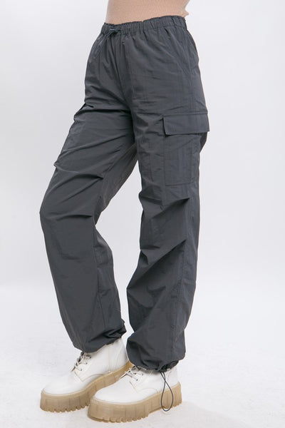 Loose Fit Parachute Cargo Pants **Reduce Price**