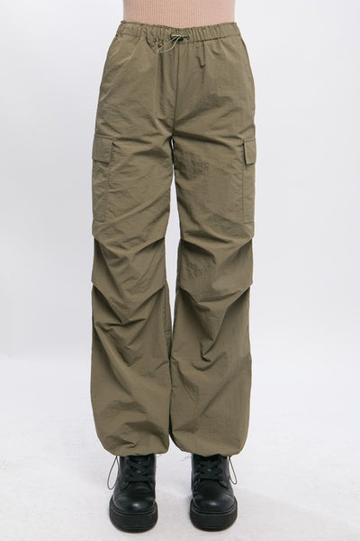 Loose Fit Parachute Cargo Pants **Reduce Price**