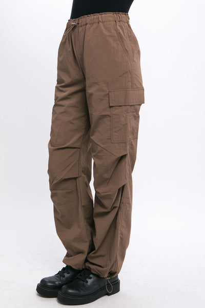 Loose Fit Parachute Cargo Pants **Reduce Price**