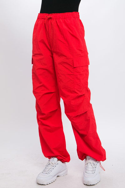 Loose Fit Parachute Cargo Pants **Reduce Price**