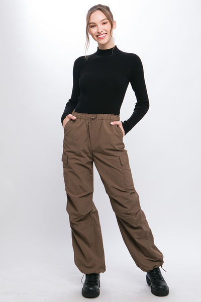 Loose Fit Parachute Cargo Pants **Reduce Price**