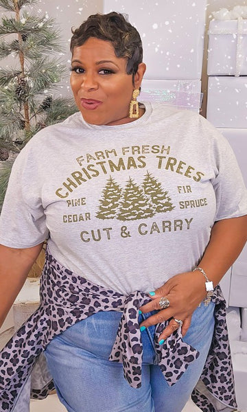 Farm Fresh Christmas Trees Graphic T-Shirt