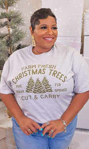 Farm Fresh Christmas Trees Graphic T-Shirt