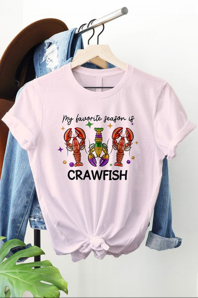Crawfish, Mardi Gras Graphic Tee