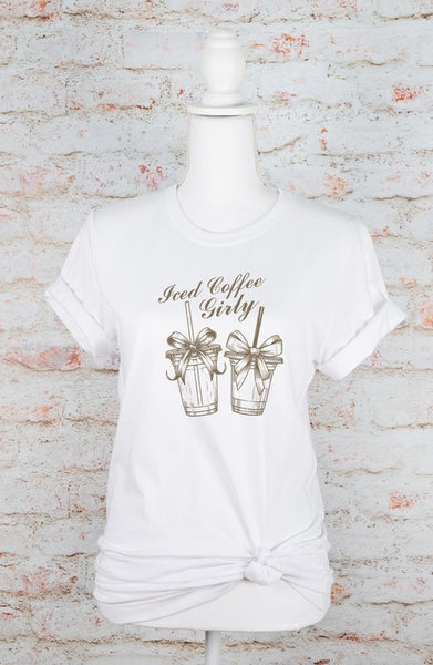 Iced Coffee Girly Graphic Tee