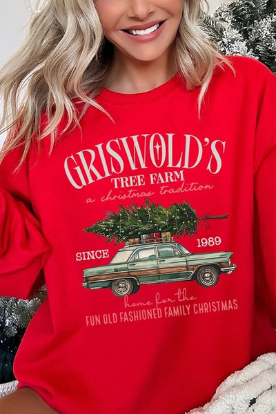 Griswold Christmas Tree Farm Fleece Sweatshirts **15 Colors**