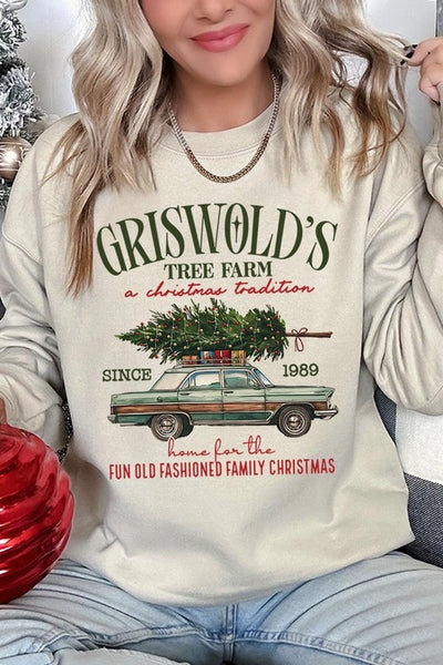 Griswold Christmas Tree Farm Fleece Sweatshirts **15 Colors**