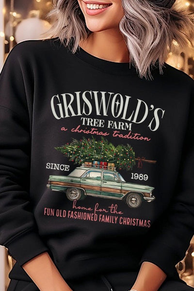 Griswold Christmas Tree Farm Fleece Sweatshirts **15 Colors**