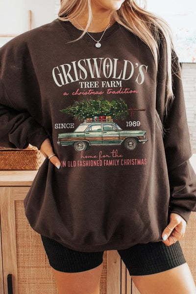 Griswold Christmas Tree Farm Fleece Sweatshirts **15 Colors**