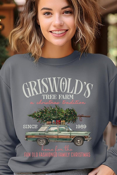 Griswold Christmas Tree Farm Fleece Sweatshirts **15 Colors**