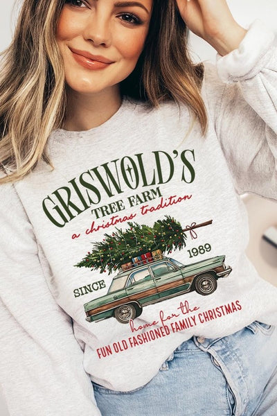 Griswold Christmas Tree Farm Fleece Sweatshirts **15 Colors**