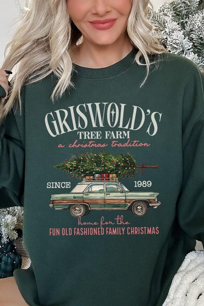 Griswold Christmas Tree Farm Fleece Sweatshirts **15 Colors**