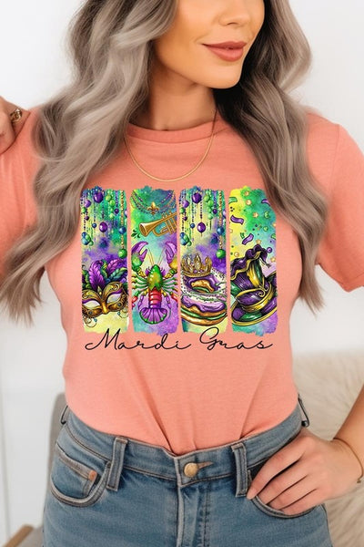 Mardi Gras Graphic Tee **22 Different Colors**