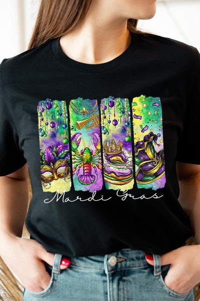 Mardi Gras Graphic Tee **22 Different Colors**