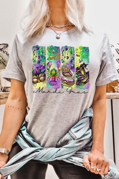 Mardi Gras Graphic Tee **22 Different Colors**