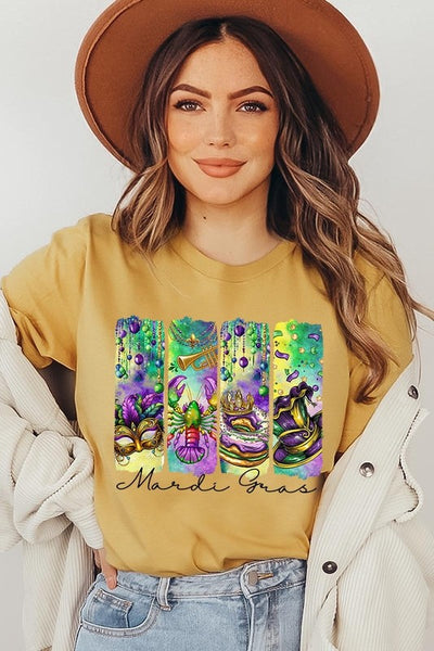 Mardi Gras Graphic Tee **22 Different Colors**