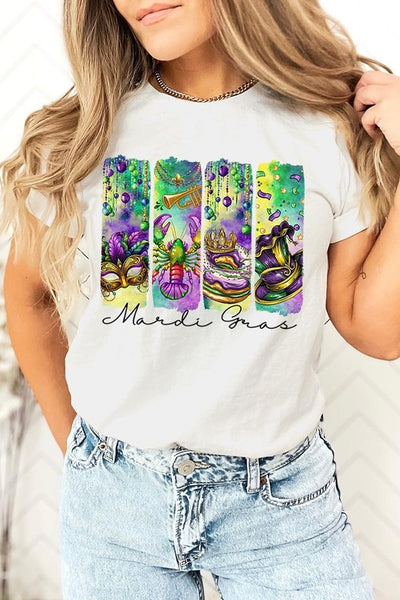 Mardi Gras Graphic Tee **22 Different Colors**