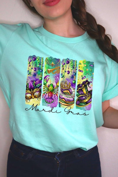 Mardi Gras Graphic Tee **22 Different Colors**