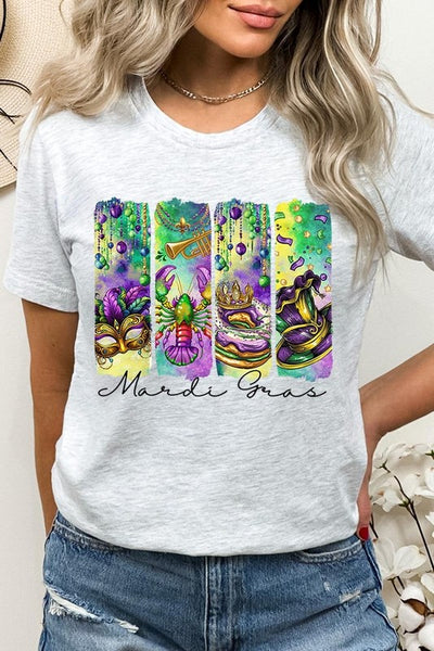 Mardi Gras Graphic Tee **22 Different Colors**