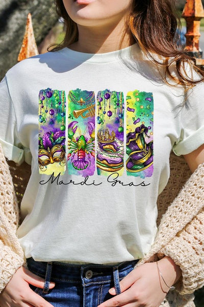 Mardi Gras Graphic Tee **22 Different Colors**