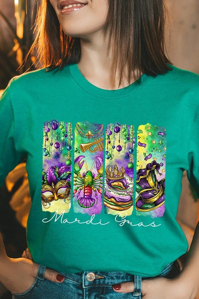 Mardi Gras Graphic Tee **22 Different Colors**