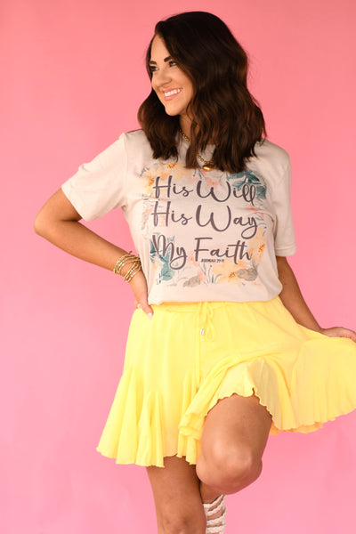 His Will Graphic Tee