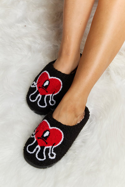 Melody Love Heart Print Plush Slippers **6 colors**