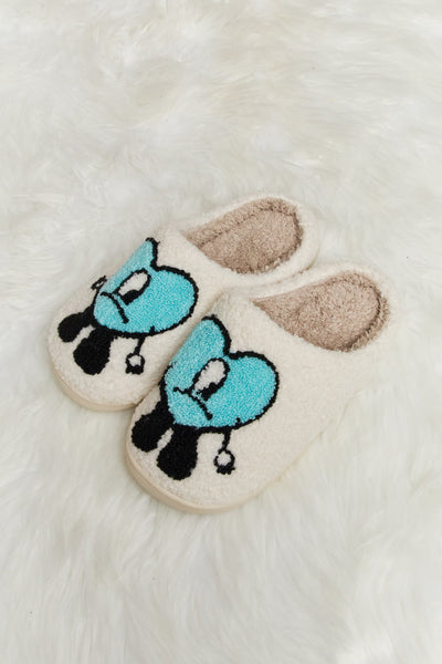 Melody Love Heart Print Plush Slippers **6 colors**