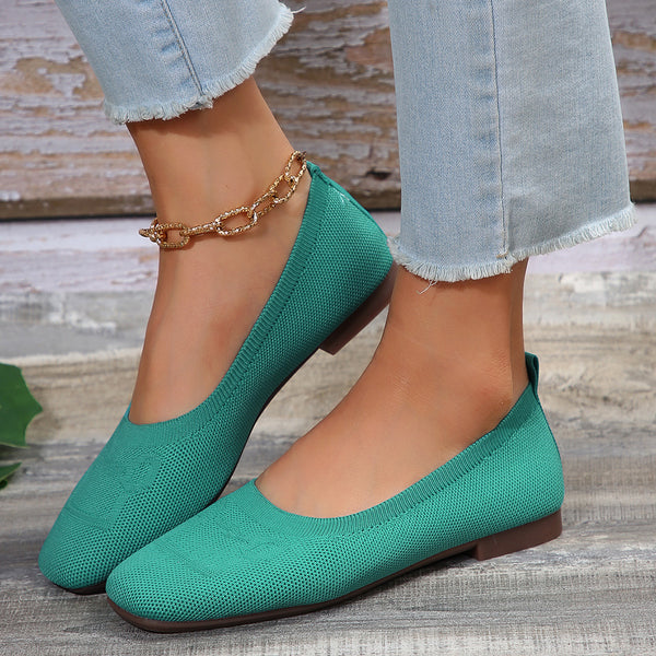 Square Toe Flat Slip-Ons **5 Different colors**