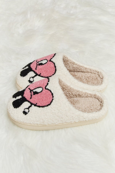 Melody Love Heart Print Plush Slippers **6 colors**