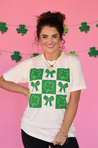 Shamrock And Bows Tee