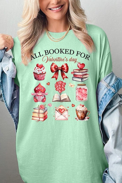 All Booked for Valentines Plus Heavy Cotton Tee