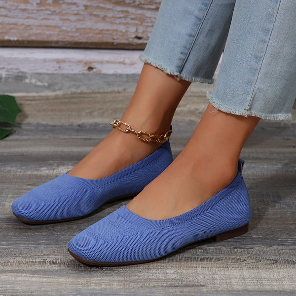 Square Toe Flat Slip-Ons **5 Different colors**