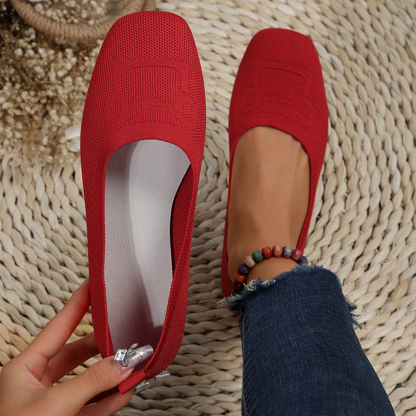 Square Toe Flat Slip-Ons **5 Different colors**