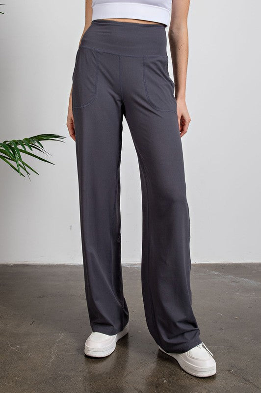 Simple Butter Straight Leg Pants