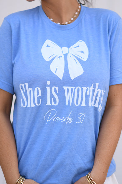 She Is Worthy Graphic Tee