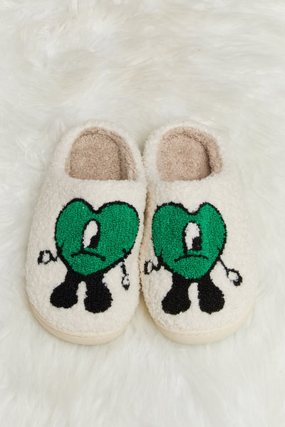 Melody Love Heart Print Plush Slippers **6 colors**