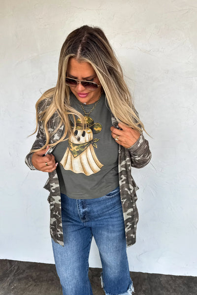 Camo Ghost Graphic Tee