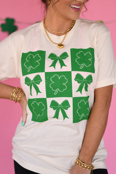 Shamrock And Bows Tee