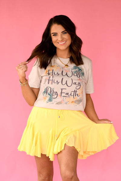 His Will Graphic Tee