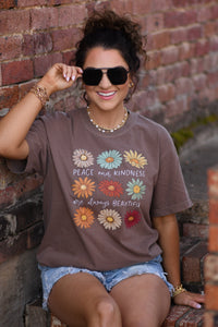 Peace and Kindness Graphic Tee