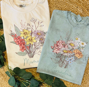 Birth Flower Graphic Tee