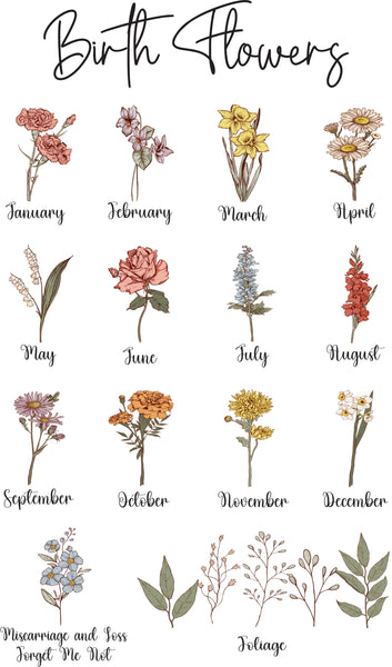 Birth Flower Graphic Tee